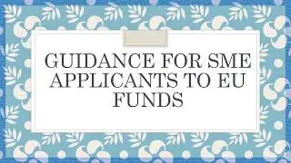 SME Guidance for EU Funds