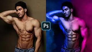 DUAL COLOR SMOKE - Photo Editing Tutorial In Photoshop
