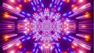 Galactic Colorful Party Lights | Cosmic Disco Background with Music