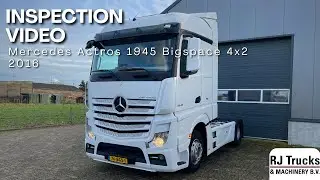 Mercedes Actros 1945 Bigspace - 2016 - RJ Trucks & Machinery B.V.