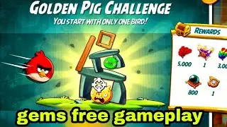 Angry birds 2 the golden pig challenge with Red 27 sep 2025 gems free gameplay #ab2 red GPC today