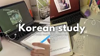 becoming fluent in korean 🇰🇷📖 study vlog