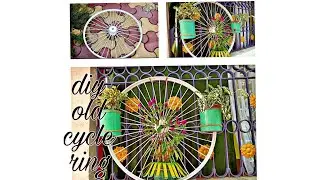 DIY old cycle wheel | Recycle an old cycle ring | Home decor | gardening