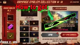 FREE FIRE RAMPAGE EMBLEM COLLECTION EVENT | FULL DETAILS