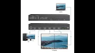2X4 video Wall Controller 4k 2x2 Support Multiple Video Layout Switch Switcher hdmi led 1x4 3x3
