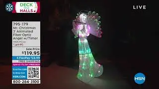 Mr. Christmas 3' Animated Fiber Optic Angel with Timer