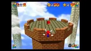 SM64 - Tower of the Wing Cap (and Cap Switch Pressed) - 0x A Presses