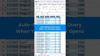 Auto-Refresh Power Query in Excel with VBA! 🔄 #ExcelTips #PowerQuery #Automation #VBA