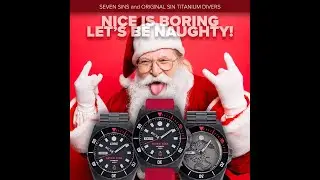 Hail SANTA - Seven Sins Titanium dive watch