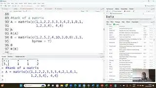 Learning Basic Matrix Algebra with R
