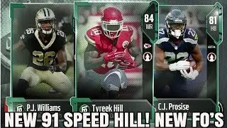 91 SPEED FOOTBALL OUTSIDERS TYREEK HILL! FASTEST CARD IN MADDEN 18! NEW FOOTBALL OUTSIDERS!