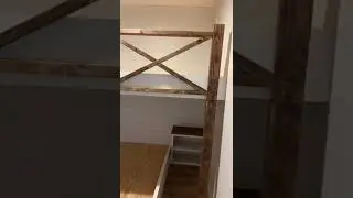 #shorts Queen Bed Bunk Room 🛏 #bunkroom #woodworking #carpentry #inter