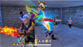 White444 Hacker 99% Headshot Rate⚡||Solo Vs Squad Full Gameplay😟 || Poco x3Pro iPhone 13 FreeFire