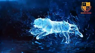 ID #967 - Liquid Water Tiger Logo Animation Intro Reveal - Design Bank Logo Animation