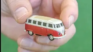 Micro scale RC VW Bus T1 unboxing and testing!