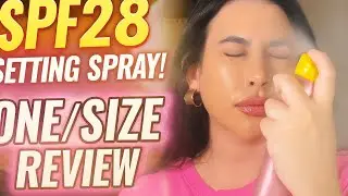 One/Size SPF 28 Setting Spray Review | Does It Really Lock Your Look?! @ONESIZEBeauty