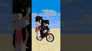 HELP Caroline and Lucian win the Bike Race #shorts #minecraft #trending