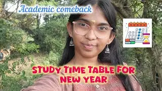 Study time table📝|Academic comeback🔥#studymotivation#stud#timetable #2026#lastvideo#2025#studytips