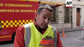 Search at French building collapse site 'difficult'