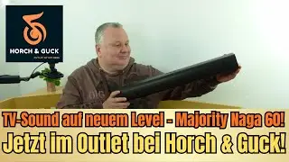 Majority Naga 60 Soundbar &ndash; Satter 60 Watt TV-Sound mit Subwoofer zum Outlet-Preis bei Horch & Guck!