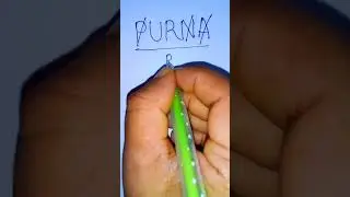 PURNA name as brand logo 😱💯 #shorts #logo #graphicdesign