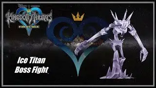 Kingdom Hearts Final Mix | Proud Mode | Ice Titan Boss Fight