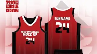 Download FREE Basketball Jersey Mockup PSD Template | Photoshop Sports Jersey Design 🏀