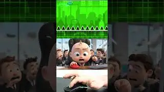 Boss Baby plays in impossible GD coffin dance cover | Tiles hop in GD #shorts