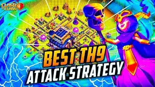 The Best Army Of Th9 And The Best Attack Strategy on 'Townhall 9'(clash of clans)