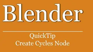 QuickTip #174 - Blender Python Scripting Tutorial - Create Cycles Node and Link