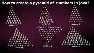 How to create a pyramid of numbers in java By java temple