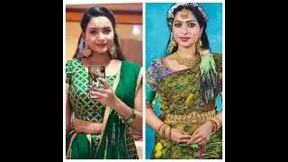 Sembaruthi serial Ishwarya Dheepthi kapil with Janani Ashokumar who is your favorite Ishwarya