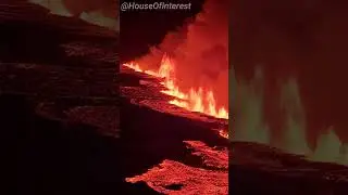Footage Of Icelandic Volcano Eruptions #volcano #eruption #iceland #amazing #fpv