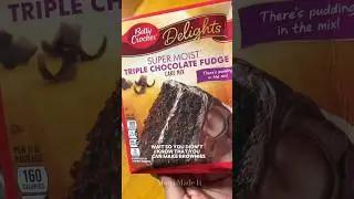 Cake Mix Brownies #bakingtips