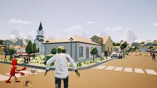 HOW BIG IS THE MAP in Town Fall Zombie? Run Across the Map