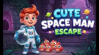 G4K Cute Space Man Escape Game| Games4King Walkthrough