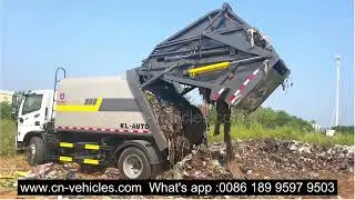 Compactor garbage truck test video