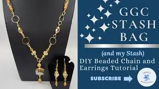 How to Make a Beaded Chain & Earrings | CGC Treasures Stash Bag Jewelry Tutorial