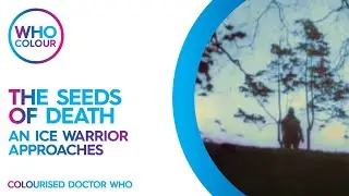 Doctor Who The Seeds of Death An Ice Warrior Approaches Colourisation