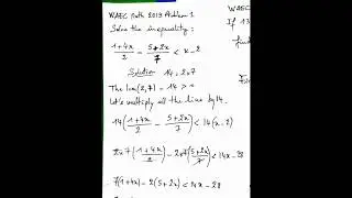 WAEC Math 2019 Problem 1