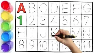Alphabet, ABCD Writing Practice for Kids, Dotted line tracing, Kids Song, 123 for kids, Numbers 