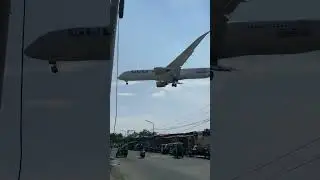 Gulf Air 787-9 landing in Manila back in 2023 #planespotting #aviation #787 #gulfair #landing #plane