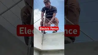 Electric fence installation #electricfence #electricfence