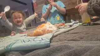 We Did a Winter Science Experiment of a Volcano 