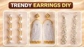 Handmade Party Wear Earrings | Easy DIY Jewelry Ideas