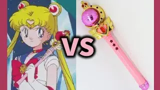 Sailor Moon R Cutie Moon Rod Comparison: Original vs Vintage Toy Releases