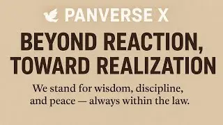 Wisdom Over Reaction Reflection on Awareness Law & Peace #panversex #peace #reflection #awareness 