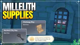 Millelith Supplies - Chizhang Map + Ancient City Key | World Quests & Puzzles |【Genshin Impact】