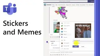 How to use stickers and memes in Microsoft Teams
