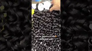 Top tier Italian curly hair 100% virgin human hair stronger wefts and nice curls #curlyhair
